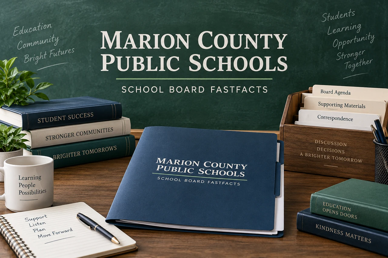 Julkaisijan Marion County Public Schools AI-lähdekuvitus