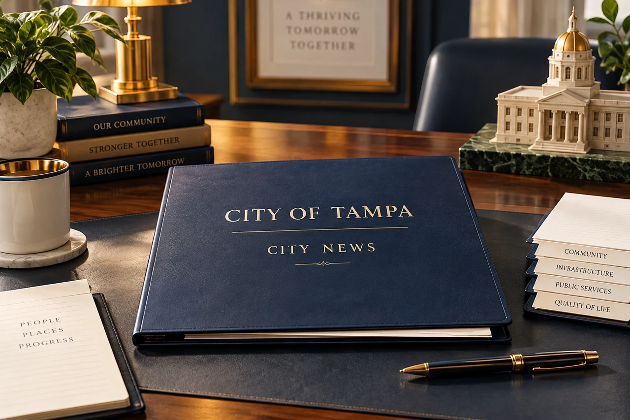 Julkaisijan City of Tampa AI-lähdekuvitus